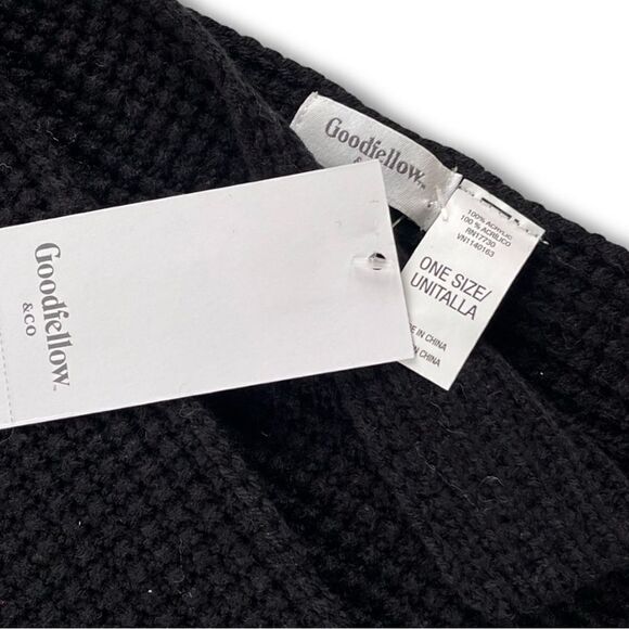 Men's Waffle Knit Scarves - Goodfellow & Co™ • Black • NWT - Picture 3 of 7